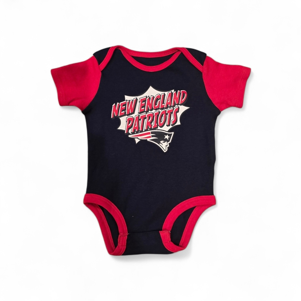 New England Patriots Infant Navy and Red Bodysuit
